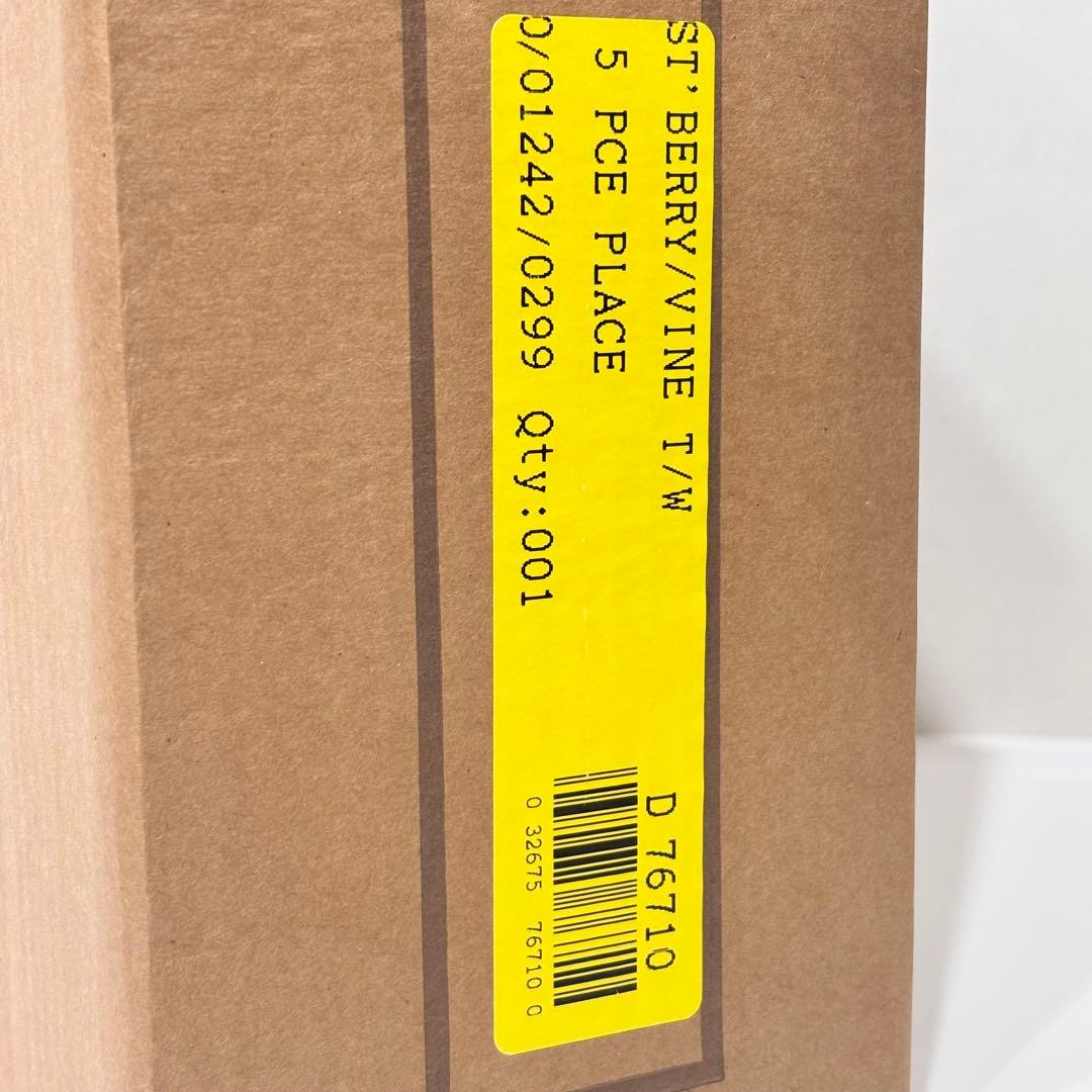 希少！新品・未使用・廃盤品！ウェッジウッド ストロベリーバイン 黒壺 5点