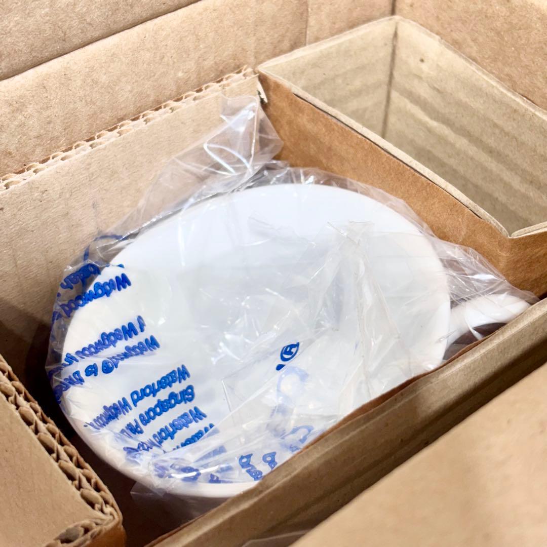 希少！新品・未使用・廃盤品！ウェッジウッド ストロベリーバイン 黒壺 5点