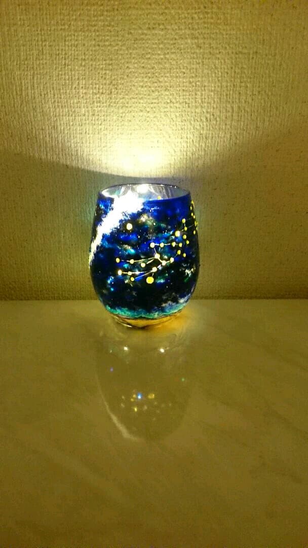 星座シリーズ 獅子座と乙女座のキャンドルホルダー