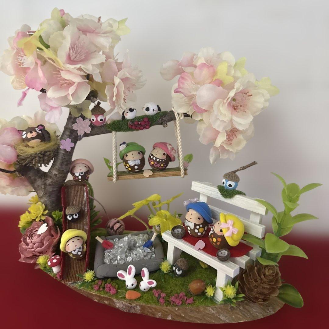 どんぐりアート♡春のオブジェ&端午の節句♡