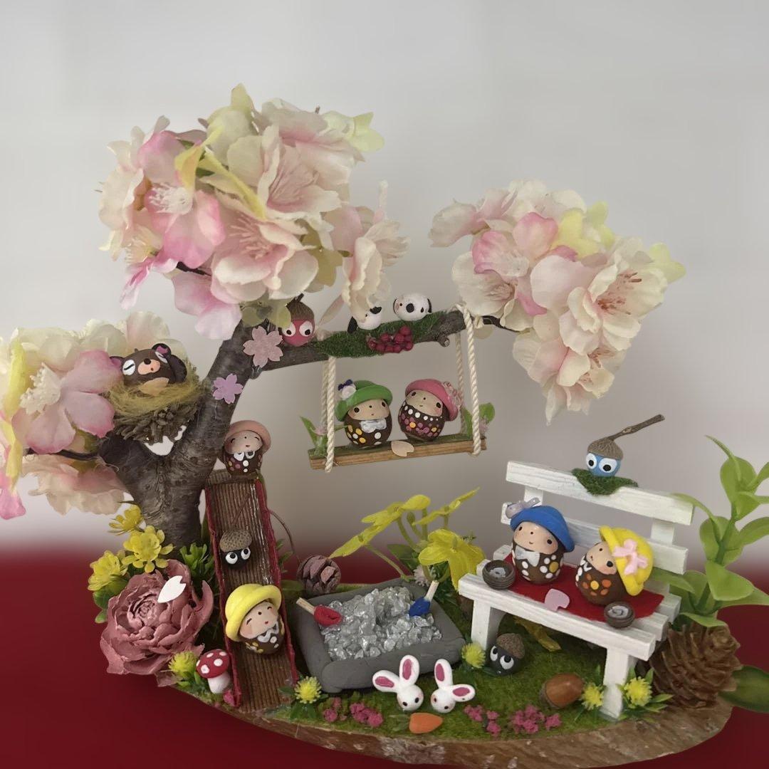 どんぐりアート♡春のオブジェ&端午の節句♡