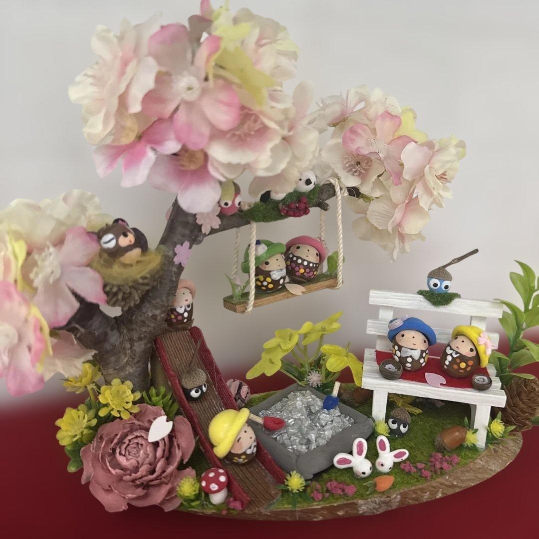 どんぐりアート♡春のオブジェ&端午の節句♡