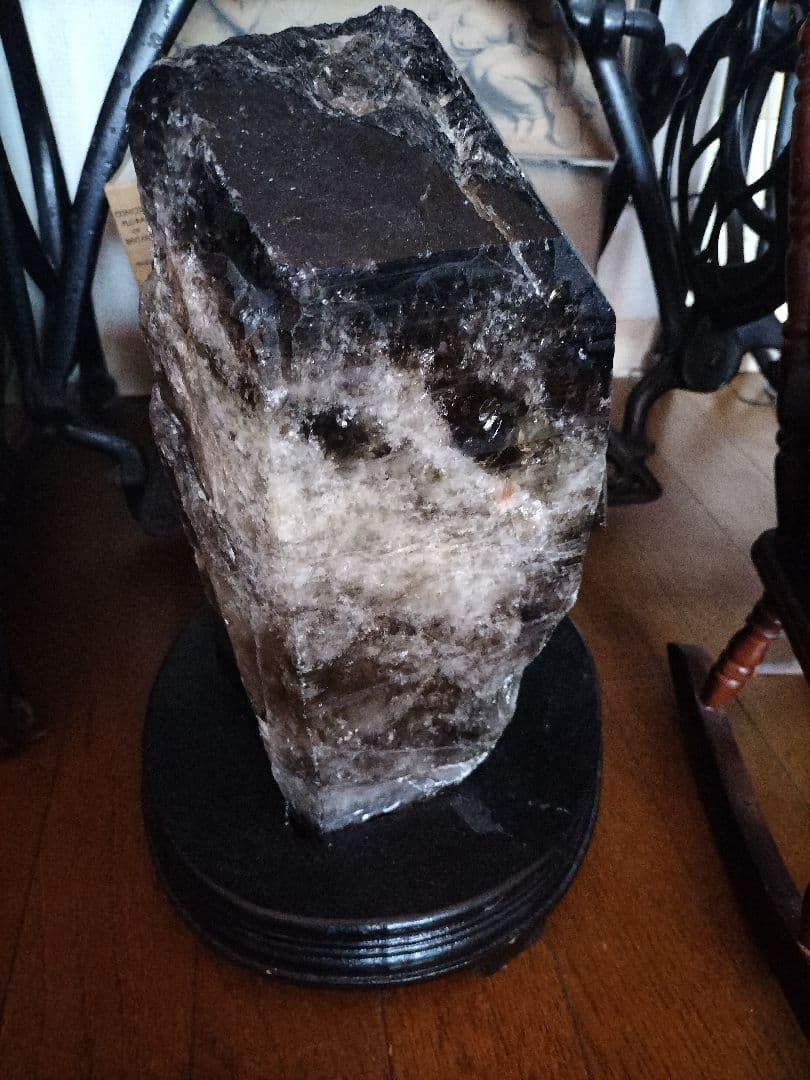 特大12.7kg　モリオン黒水晶　原石　天然　31cm石