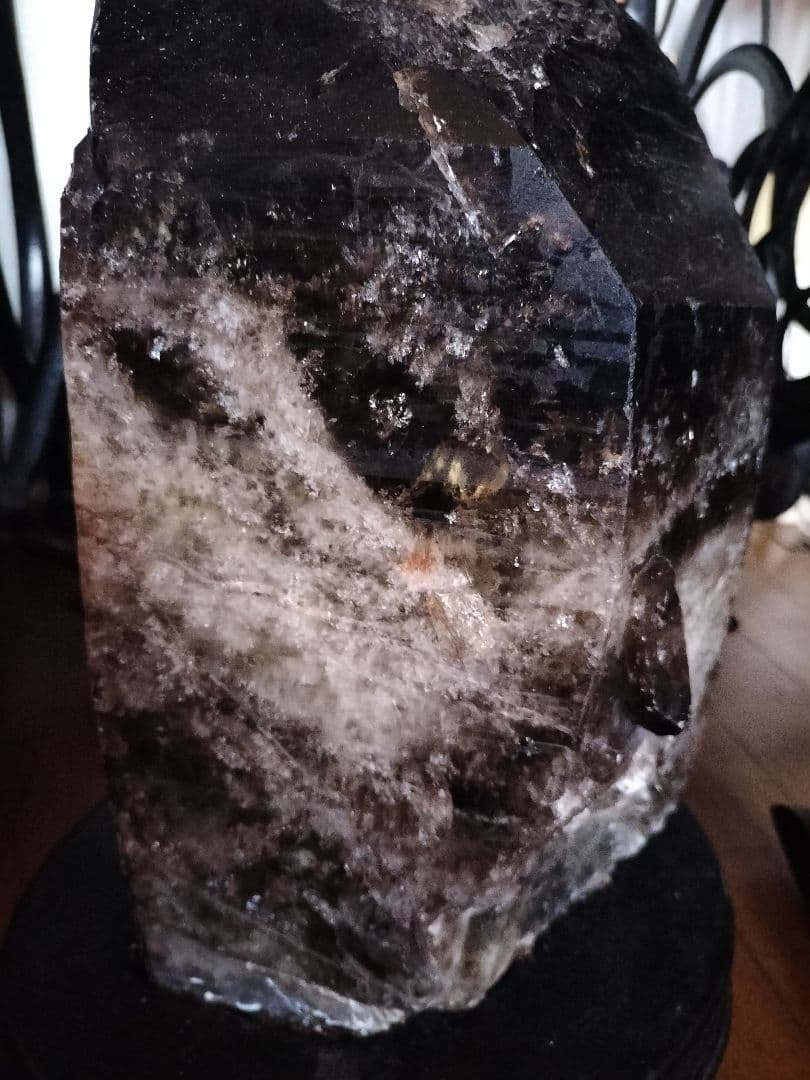 特大12.7kg　モリオン黒水晶　原石　天然　31cm石