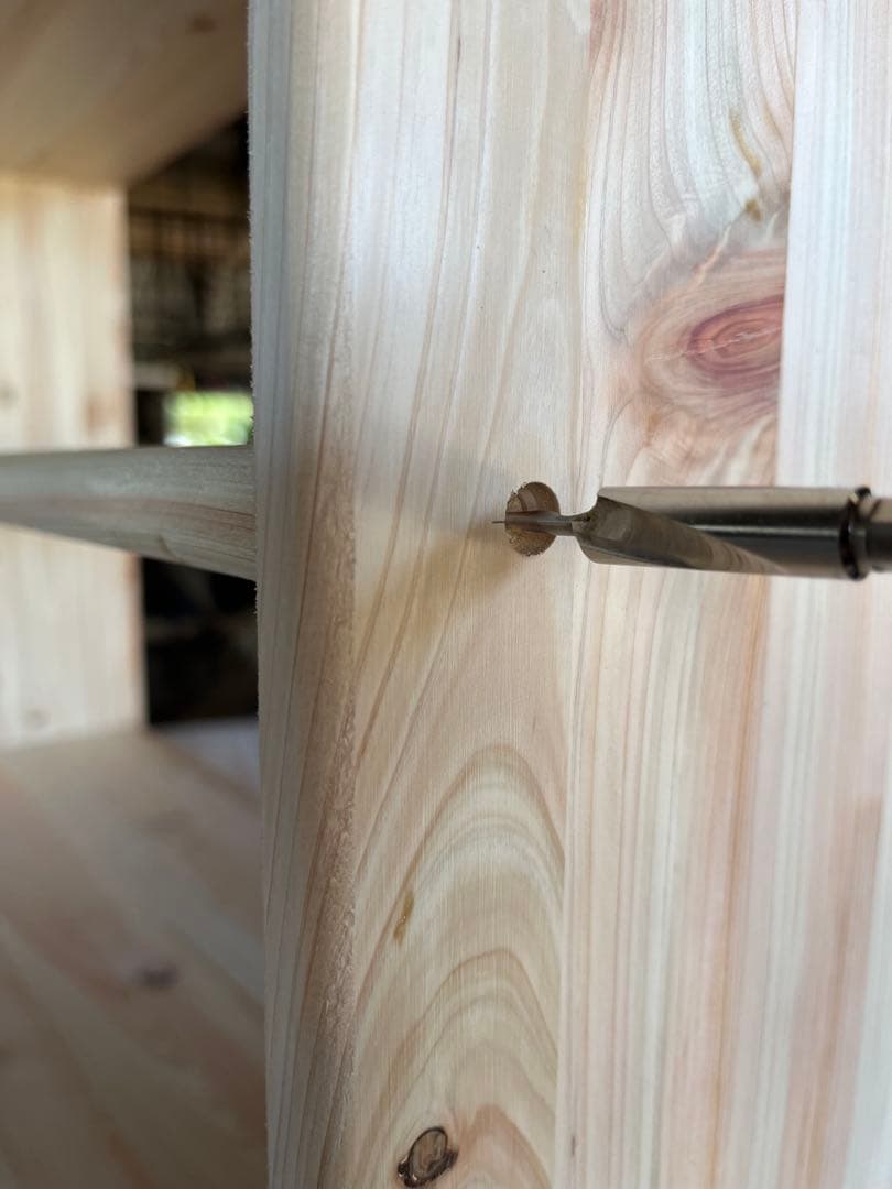 おもちゃ棚　ひのき棚　本棚　白木棚　保育家具　木製ラック　モンテッソーリ