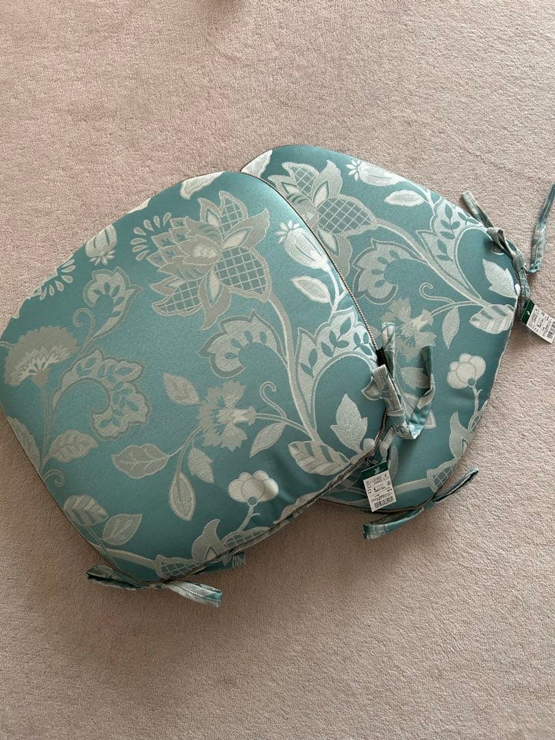 【新品】2枚セット 川島織物ミントンダイニングシートクッション LN1207B