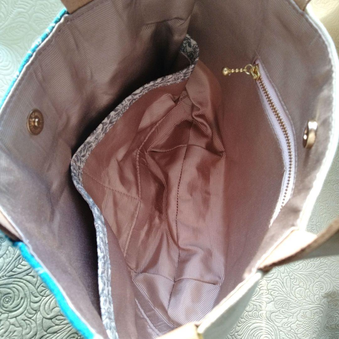 ミナペルホネン『2つの柄が楽しめる2way バッグ』ショルダーストラップ付き