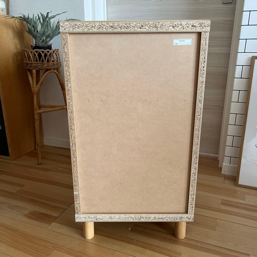 リセノ ナイトテーブル キャビネット サイドボード シェルフ ラック 収納棚 木