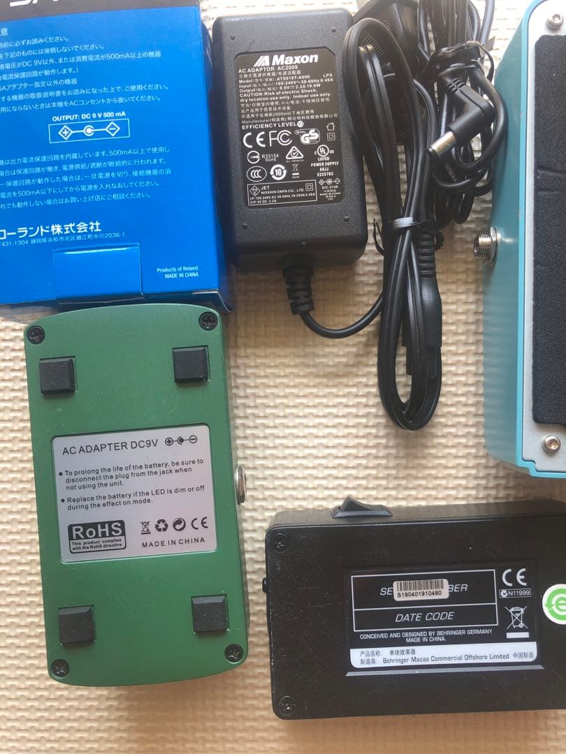 エフェクター まとめ売りマクソンcs550 joyo ディレイ ベリンガー di