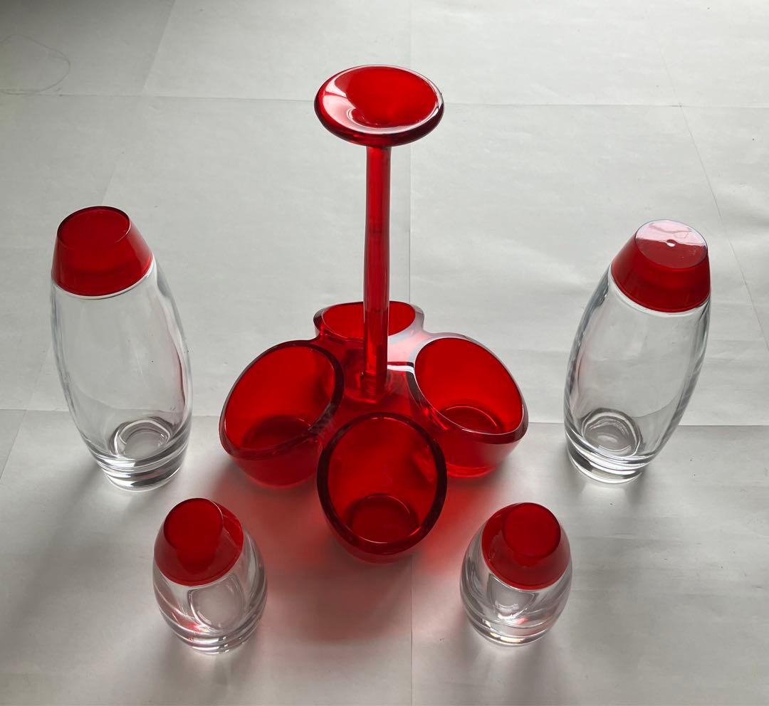 調味料入れ　調味料ボトル　４点セット　レトロ