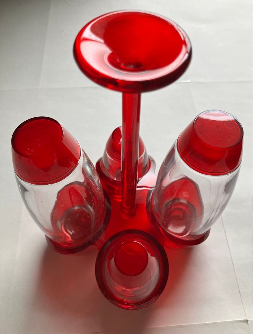 調味料入れ　調味料ボトル　４点セット　レトロ