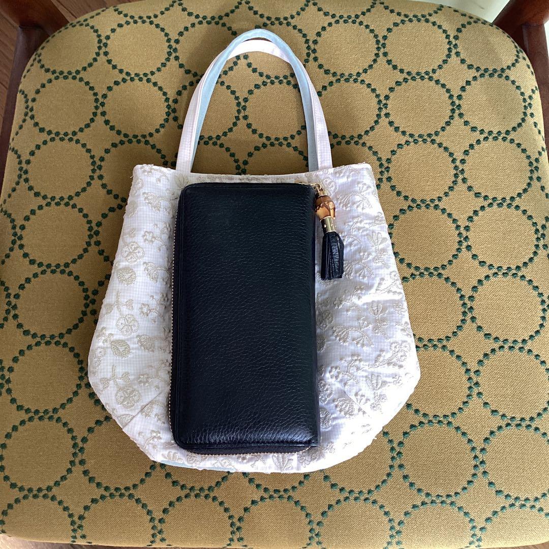 専用です！ミナペルホネンタンバリンライトブルーでトートバッグ