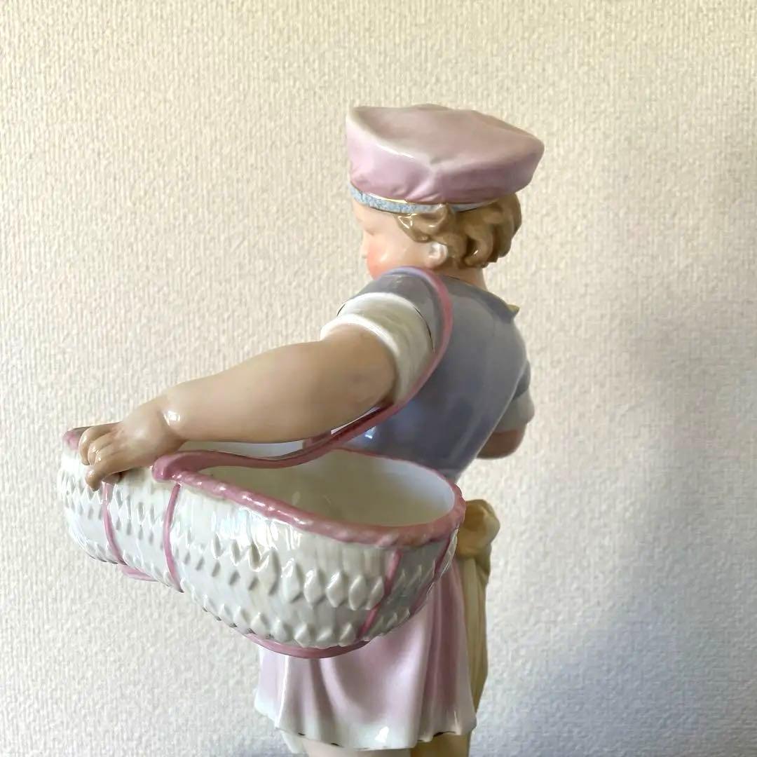 ・マイセン・バスケットの少女・高さ３７.５cm・Meissen・