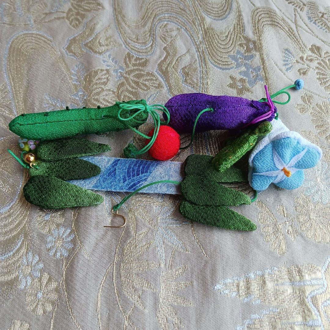 《いっちゃん様ご予約》★いちごちゃんの七夕吊るし飾り★ちりめん細工