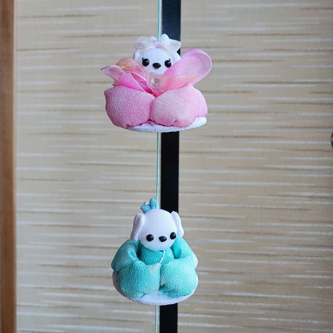 《いっちゃん様ご予約》★いちごちゃんの七夕吊るし飾り★ちりめん細工