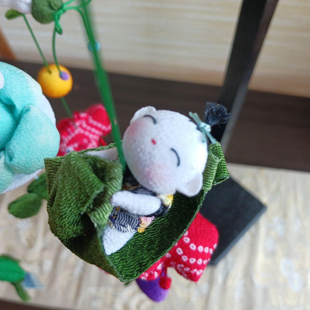 《いっちゃん様ご予約》★いちごちゃんの七夕吊るし飾り★ちりめん細工