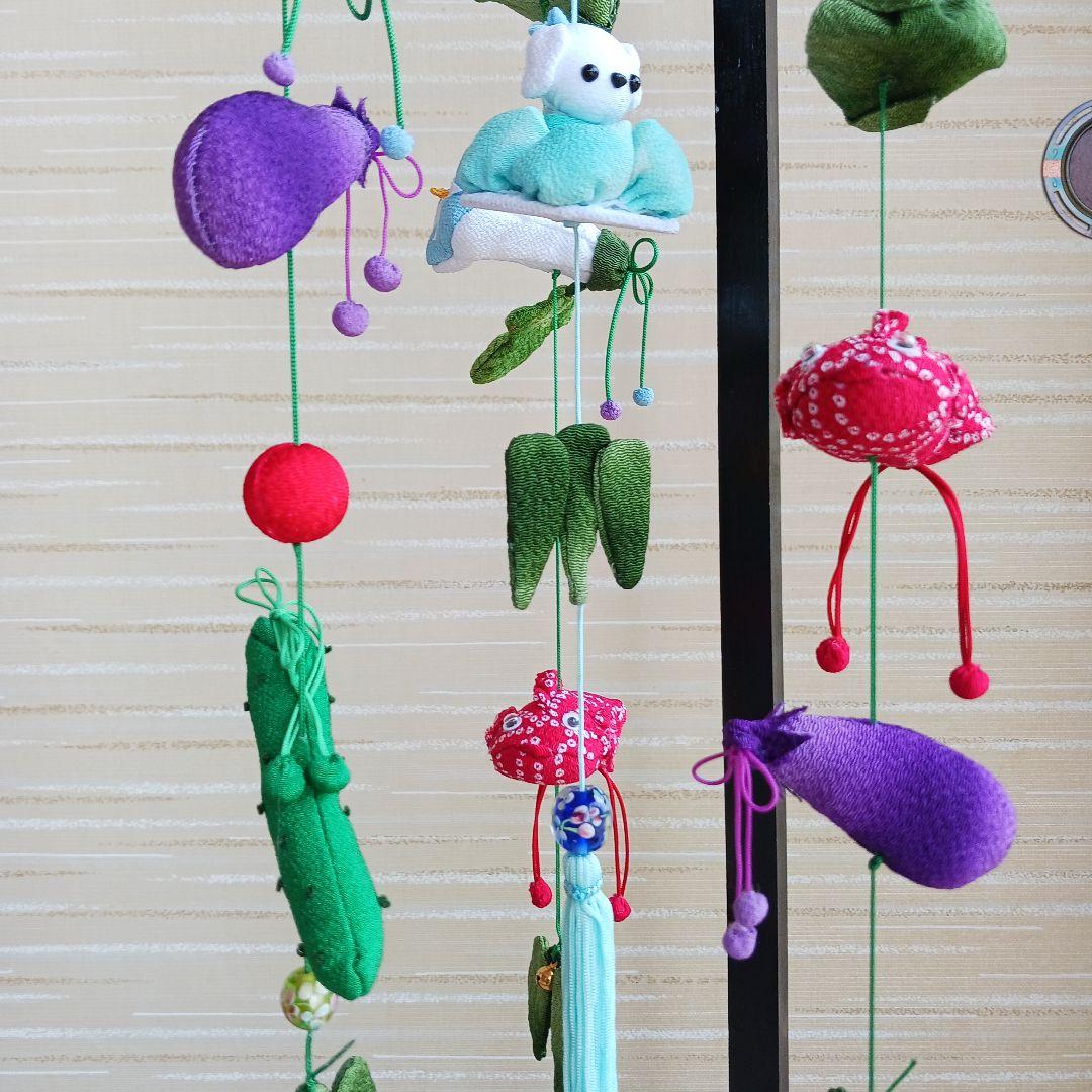 《いっちゃん様ご予約》★いちごちゃんの七夕吊るし飾り★ちりめん細工