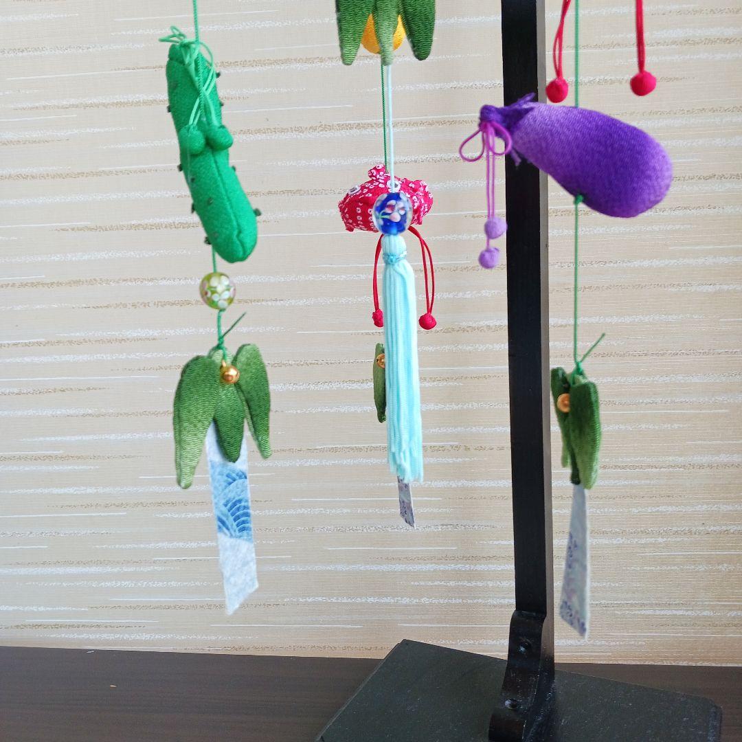 《いっちゃん様ご予約》★いちごちゃんの七夕吊るし飾り★ちりめん細工