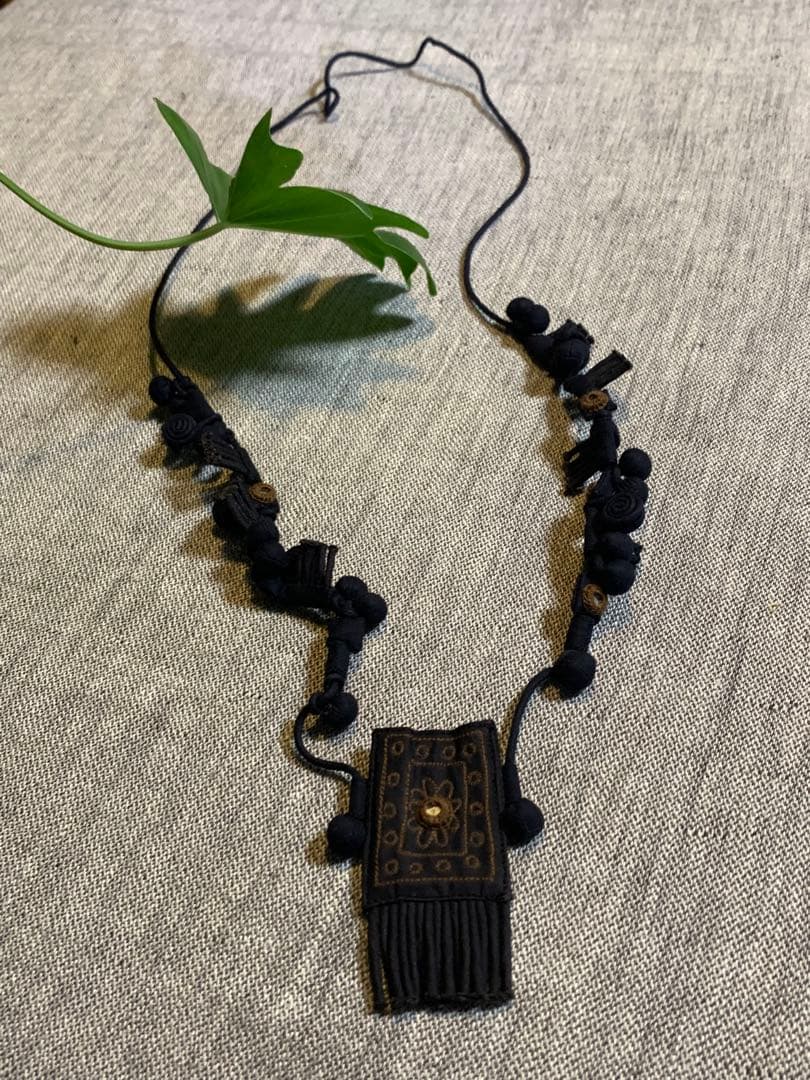 イッセイミヤケ HaaT（ハート）　布ネックレス　初期　極美品　希少