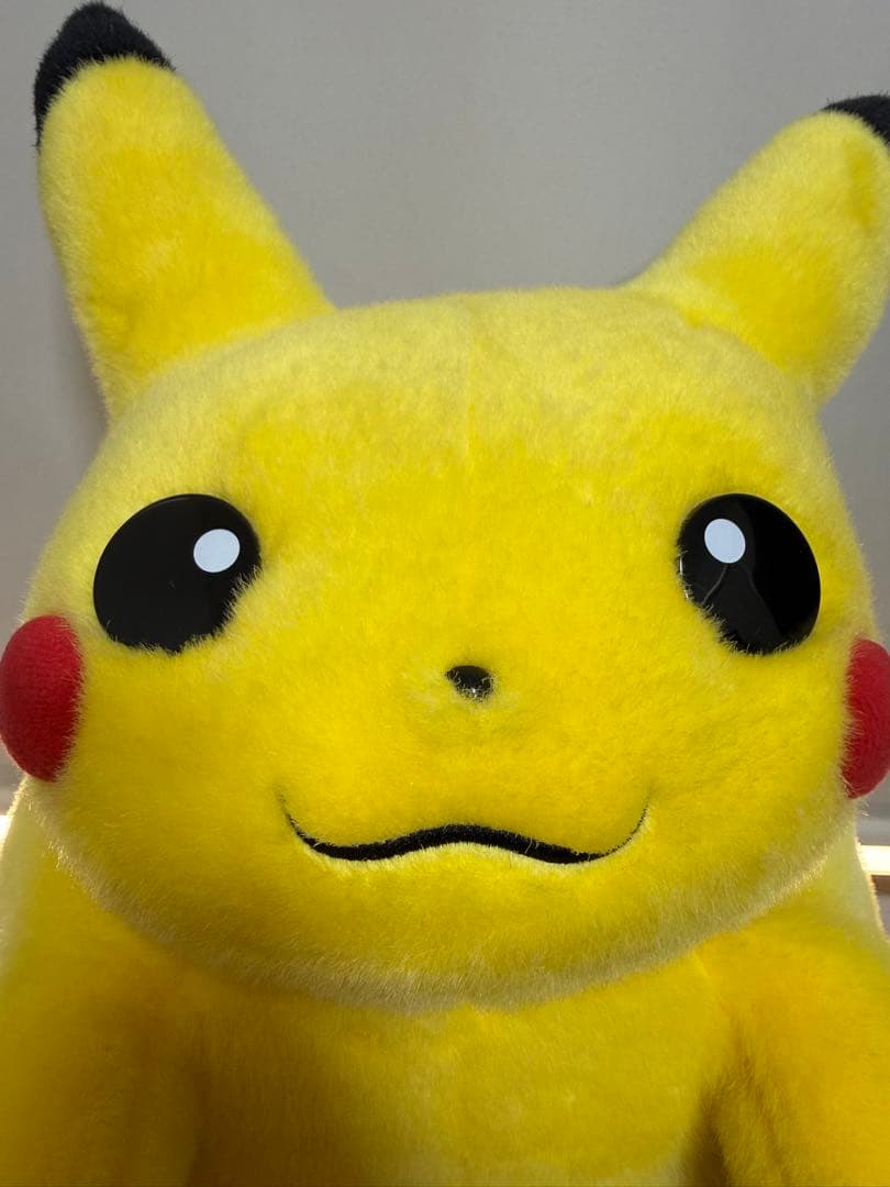 美品　ピカチュウ ポケモン ぬいぐるみ　初期　初代　TOMY 等身大　1/1