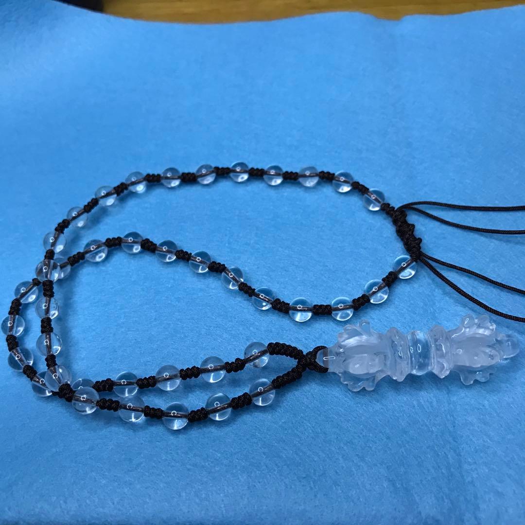 超激レア珍品‼︎ 限定出品　ヒマラヤ水晶　クリスタル　五鈷杵　法器　ネックレス