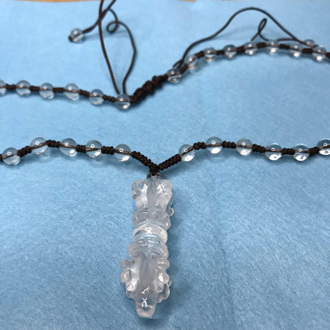 超激レア珍品‼︎ 限定出品　ヒマラヤ水晶　クリスタル　五鈷杵　法器　ネックレス