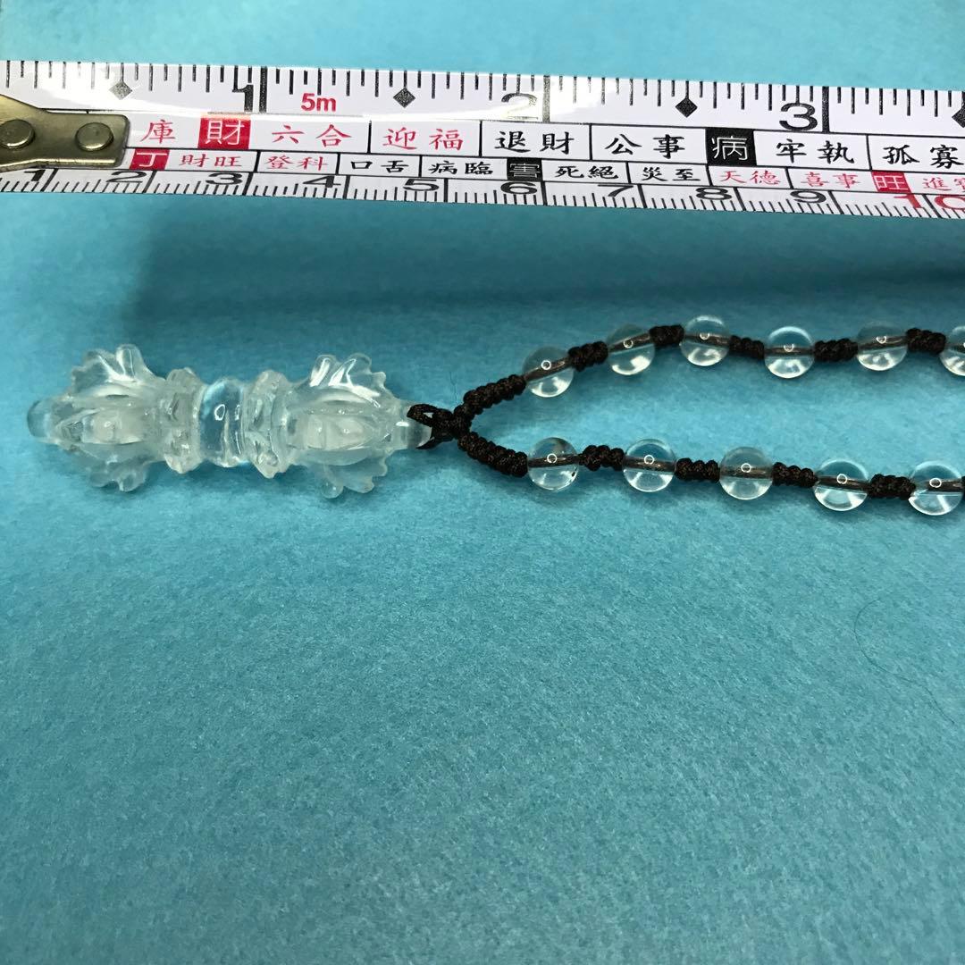 超激レア珍品‼︎ 限定出品　ヒマラヤ水晶　クリスタル　五鈷杵　法器　ネックレス