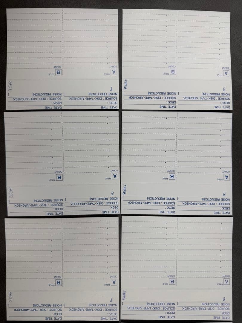 【激レア！未使用品】　原田知世さんカセットテープラベル　２種類×各5枚　計10枚