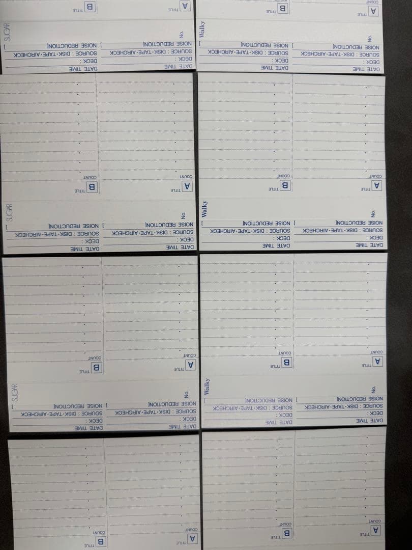 【激レア！未使用品】　原田知世さんカセットテープラベル　２種類×各5枚　計10枚