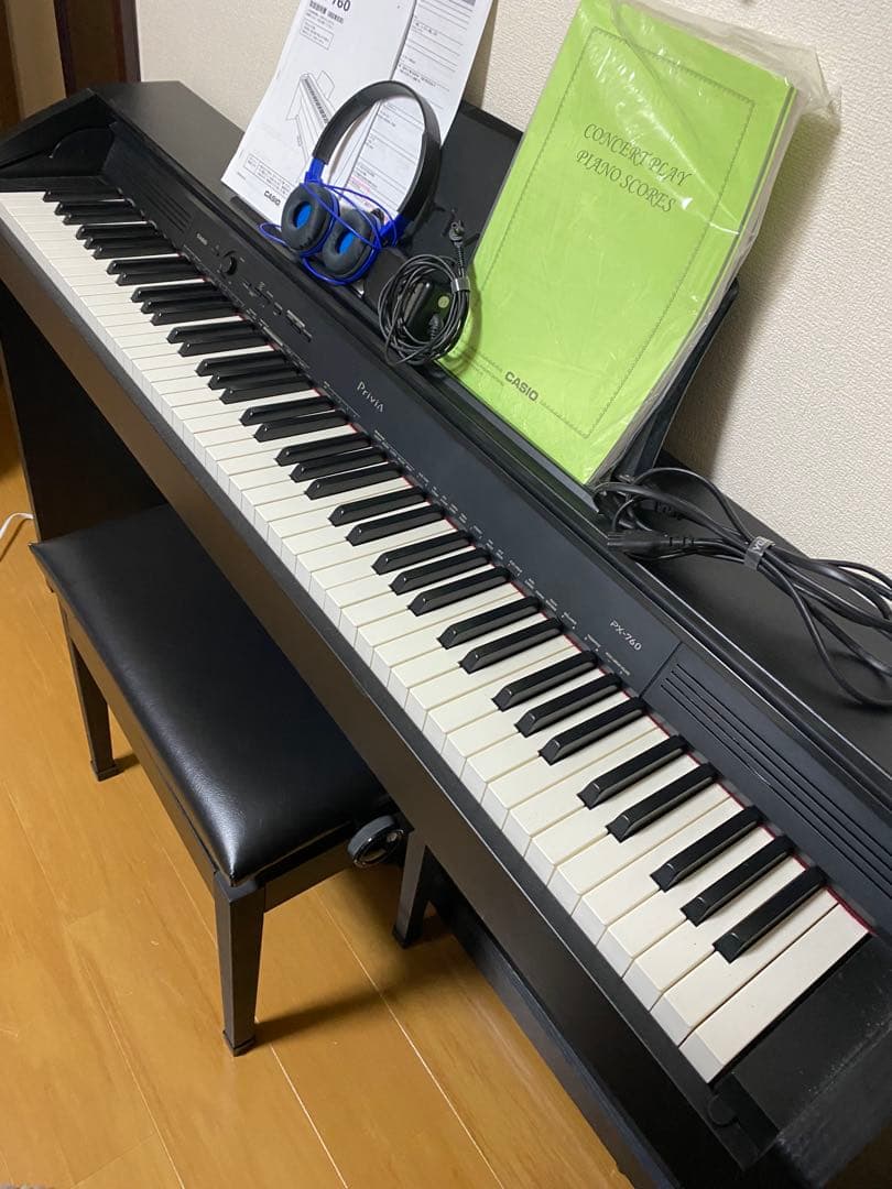 電子ピアノ 本体 CASIO Privia PX-760BK 88鍵 送料無料