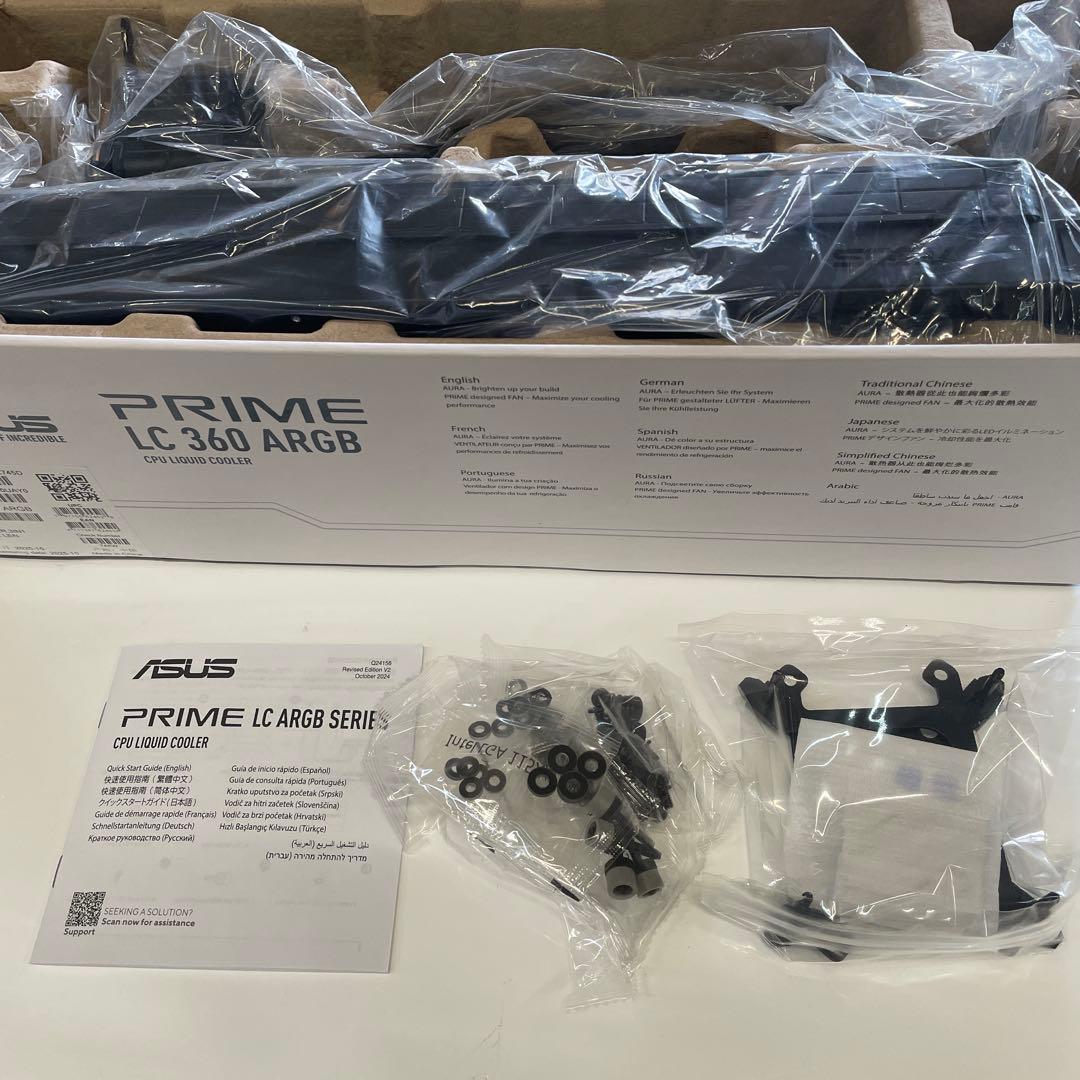 CPUクーラー 液晶 ASUS PRIME LC 360 ARGB 簡易水冷