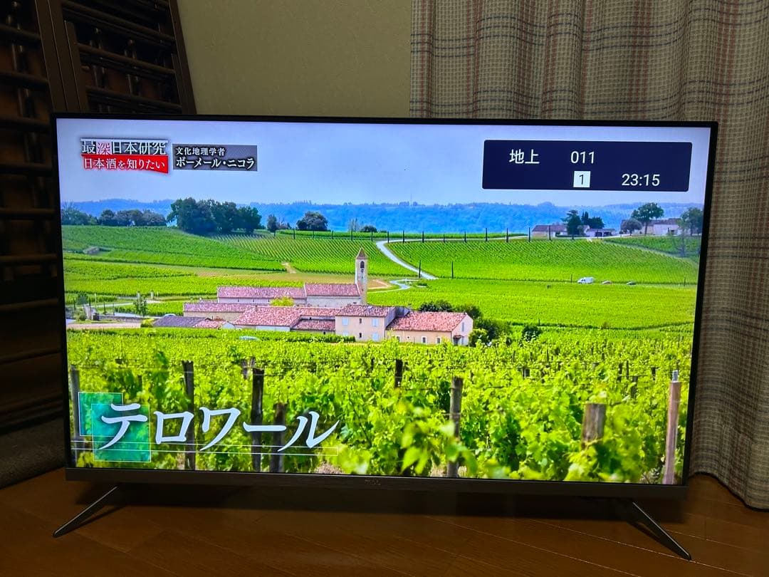 TCL 43型 スマートテレビ 4K HDR対応　2020年製　43P8B