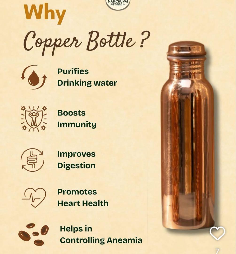 新しい100%銅製水筒 copper bottle