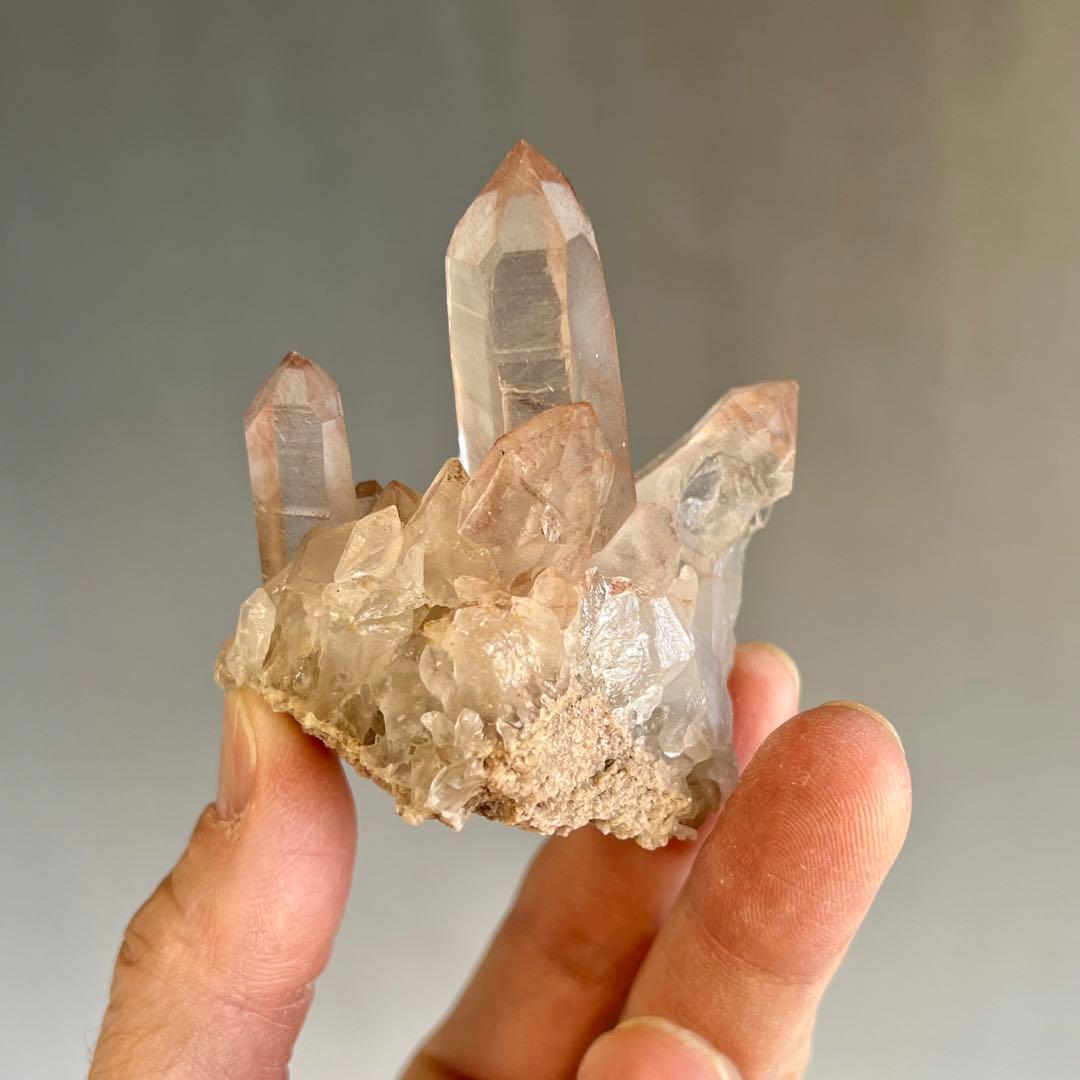 ストロベリーレムリアン　ディアマンティーナ産　クラスター　48 ピンクレムリアン