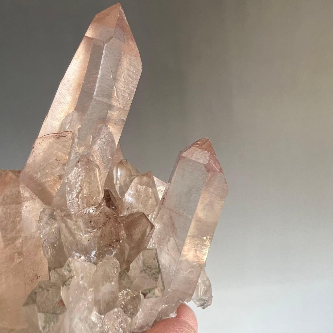 ストロベリーレムリアン　ディアマンティーナ産　クラスター　48 ピンクレムリアン