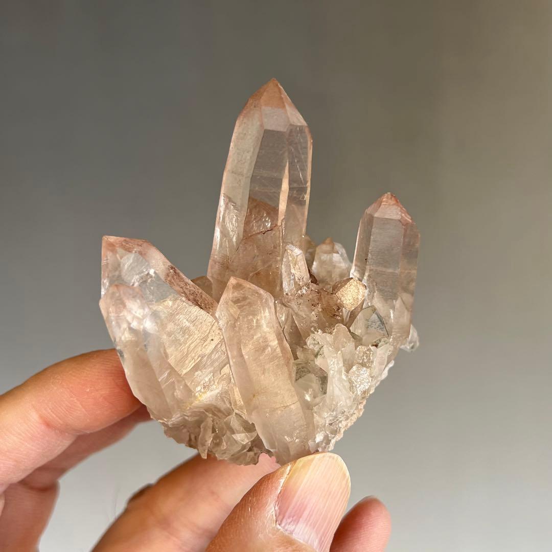 ストロベリーレムリアン　ディアマンティーナ産　クラスター　48 ピンクレムリアン