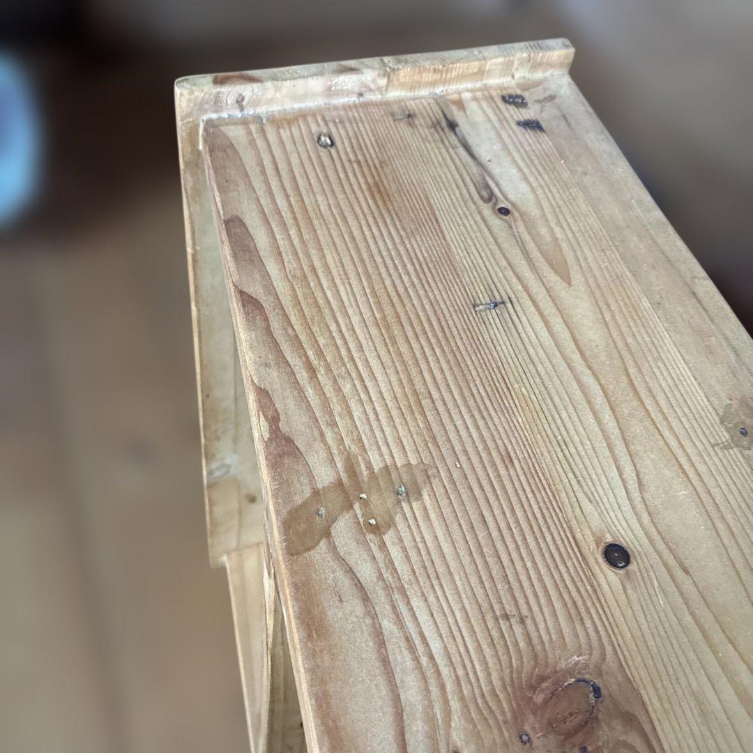 木製ラック 3段 引き出し付き ナチュラルウッド