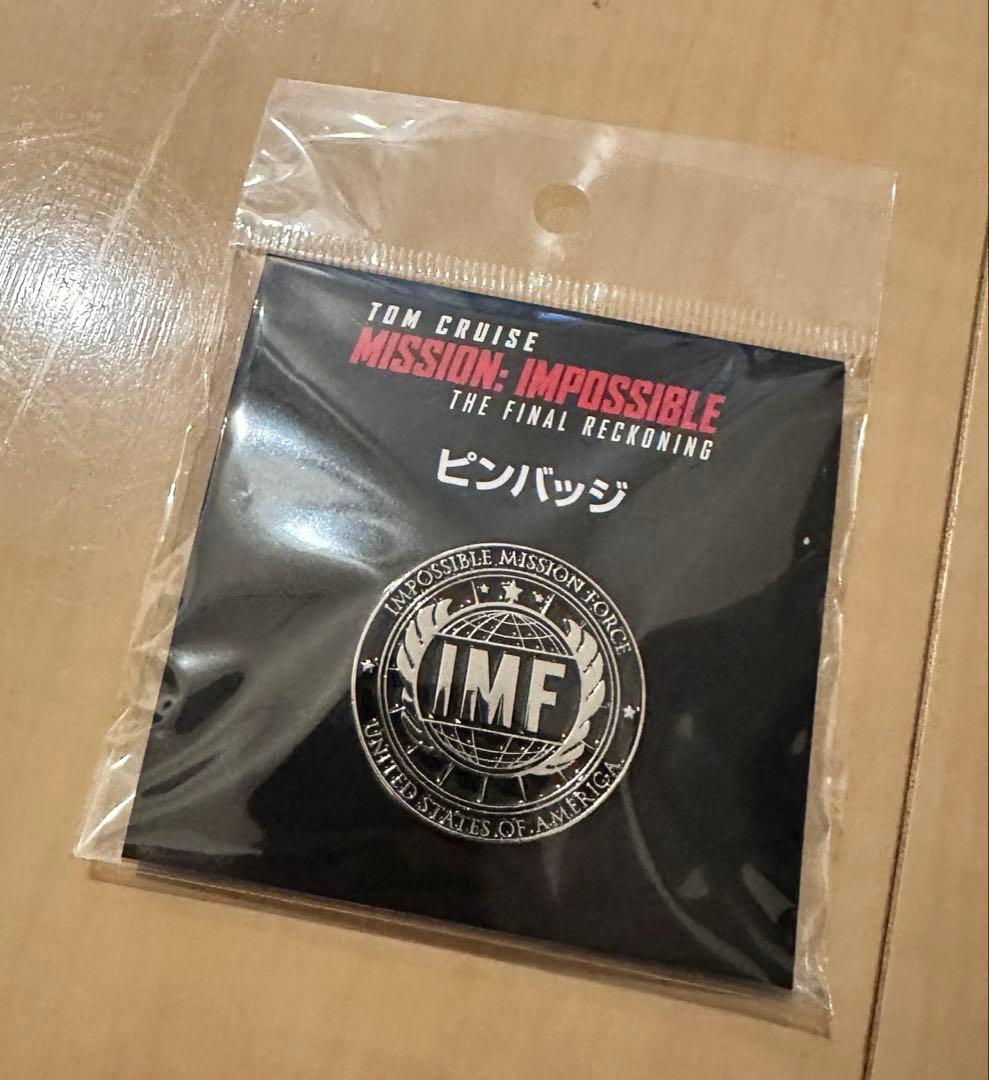 映画ミッションインポッシブルファイナル劇場限定IMFピンバッジ＆ペンダントセット