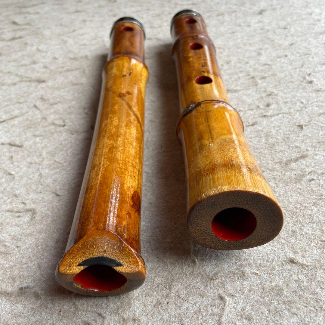 54 値下げ　尺八  一尺七寸管　銘　龍風？