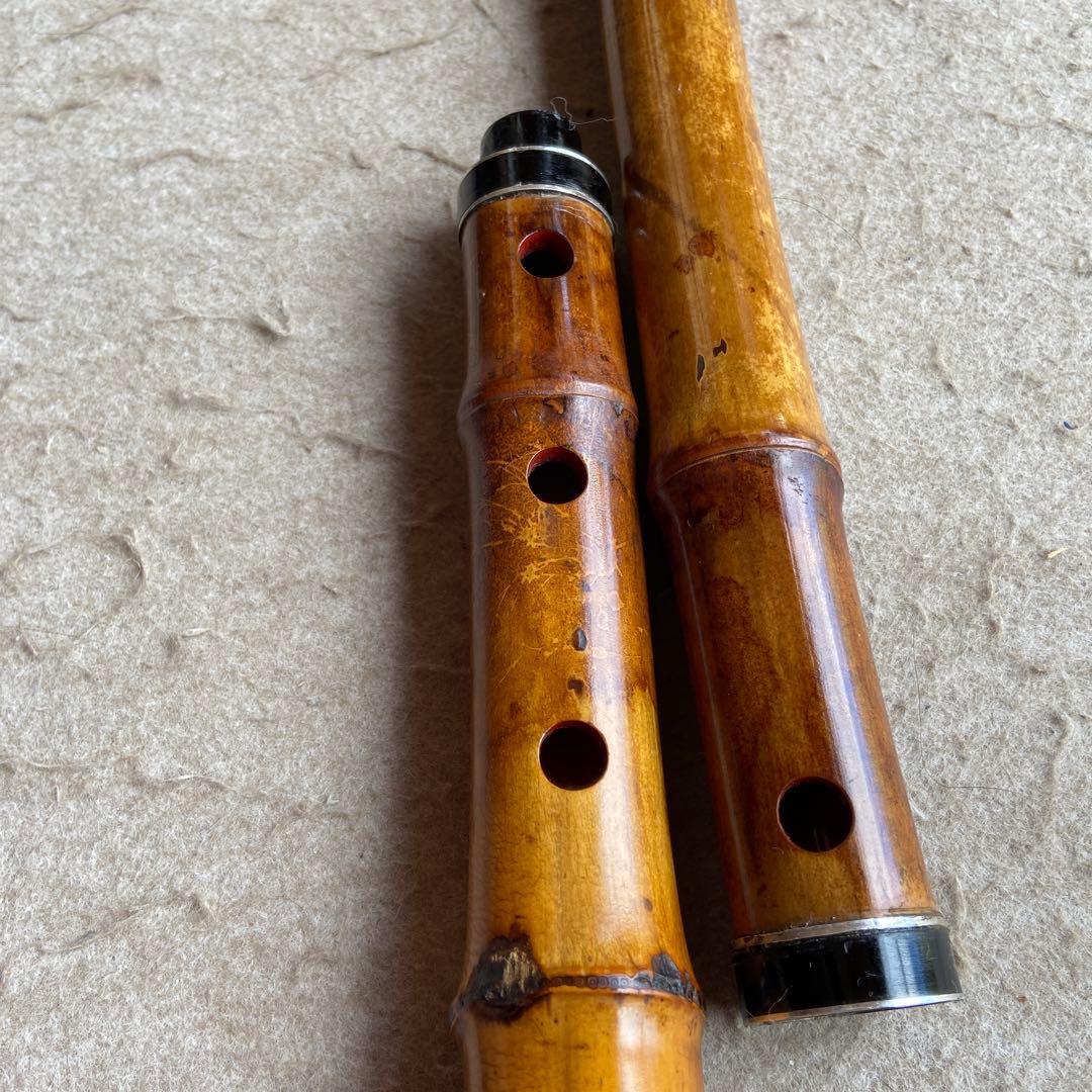 54 値下げ　尺八  一尺七寸管　銘　龍風？