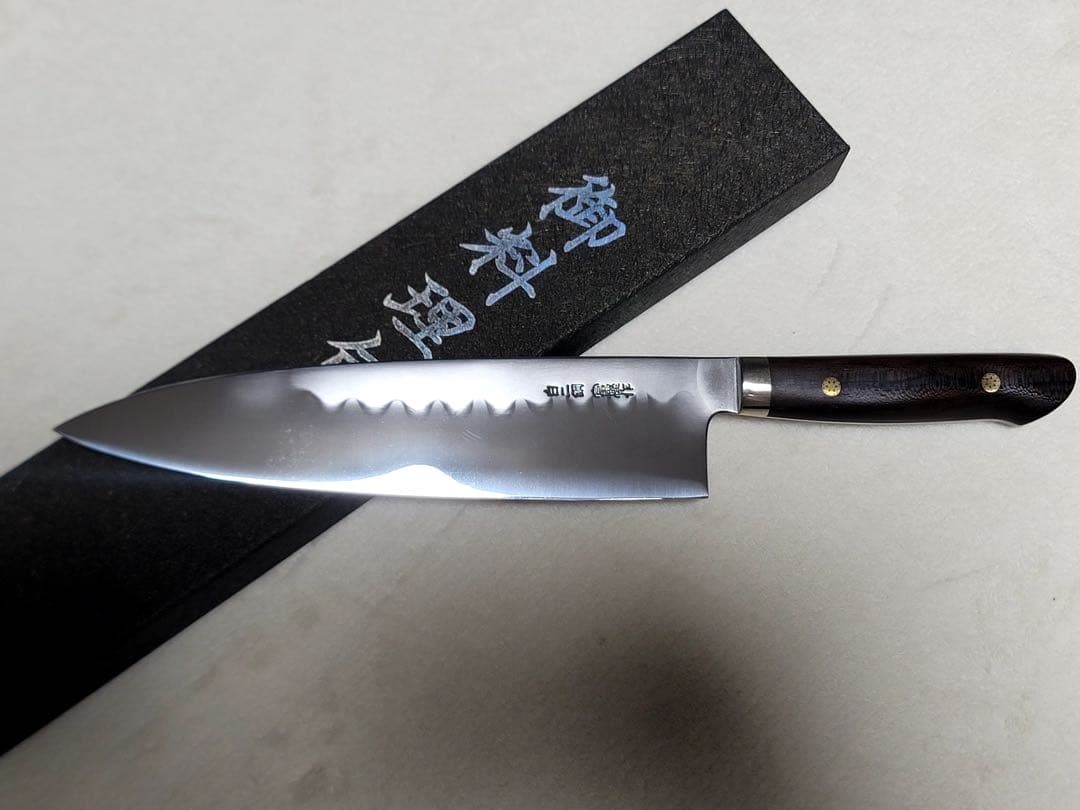 富樫憲治　白2 水本焼　牛刀　210mm