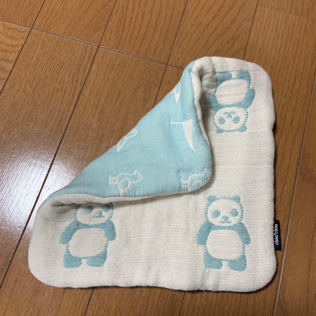 fuwara＊12重ガーゼはんかち❤︎限定ブルー×かもめ