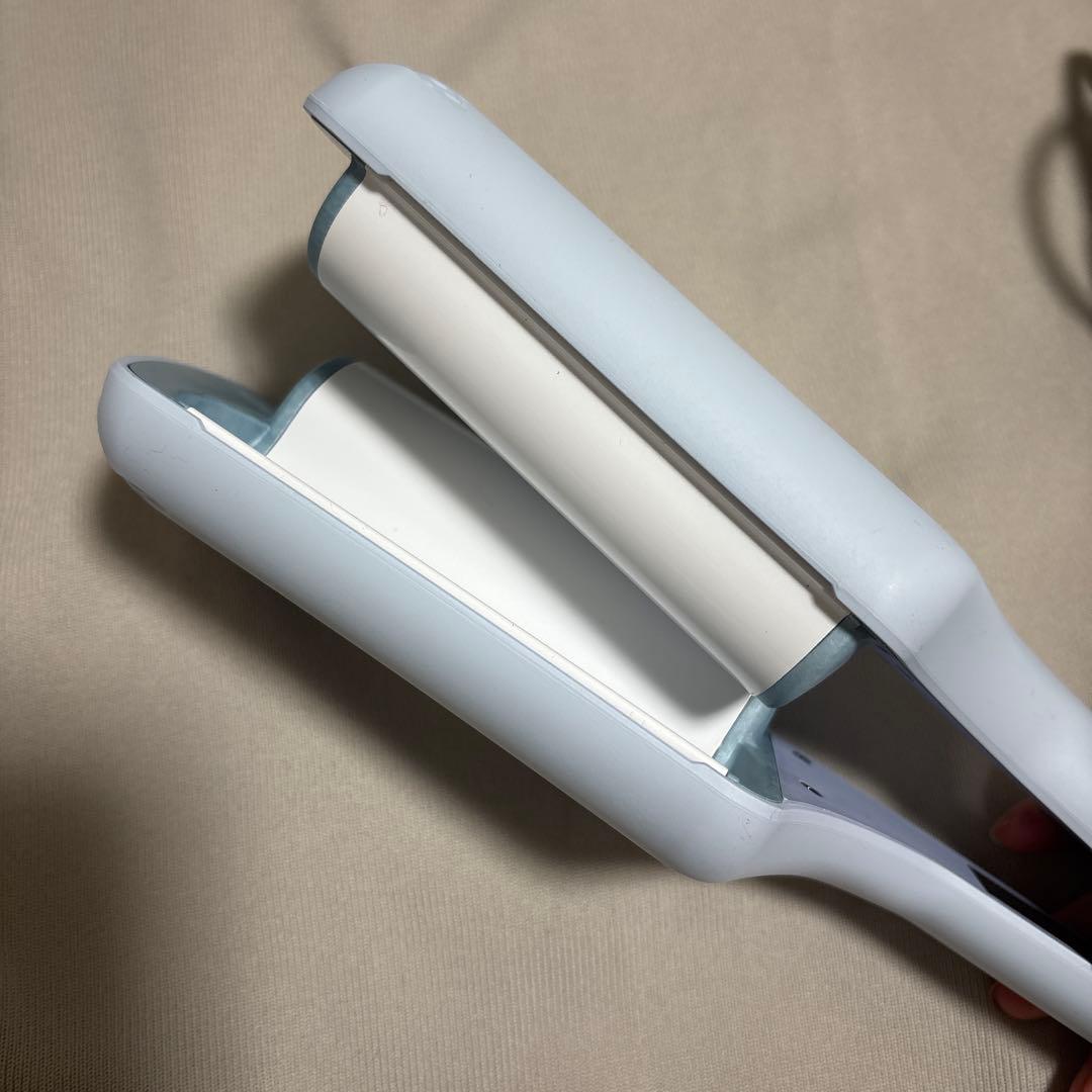 ココア　VODANA ウェーブアイロン 40mm ライトブルー