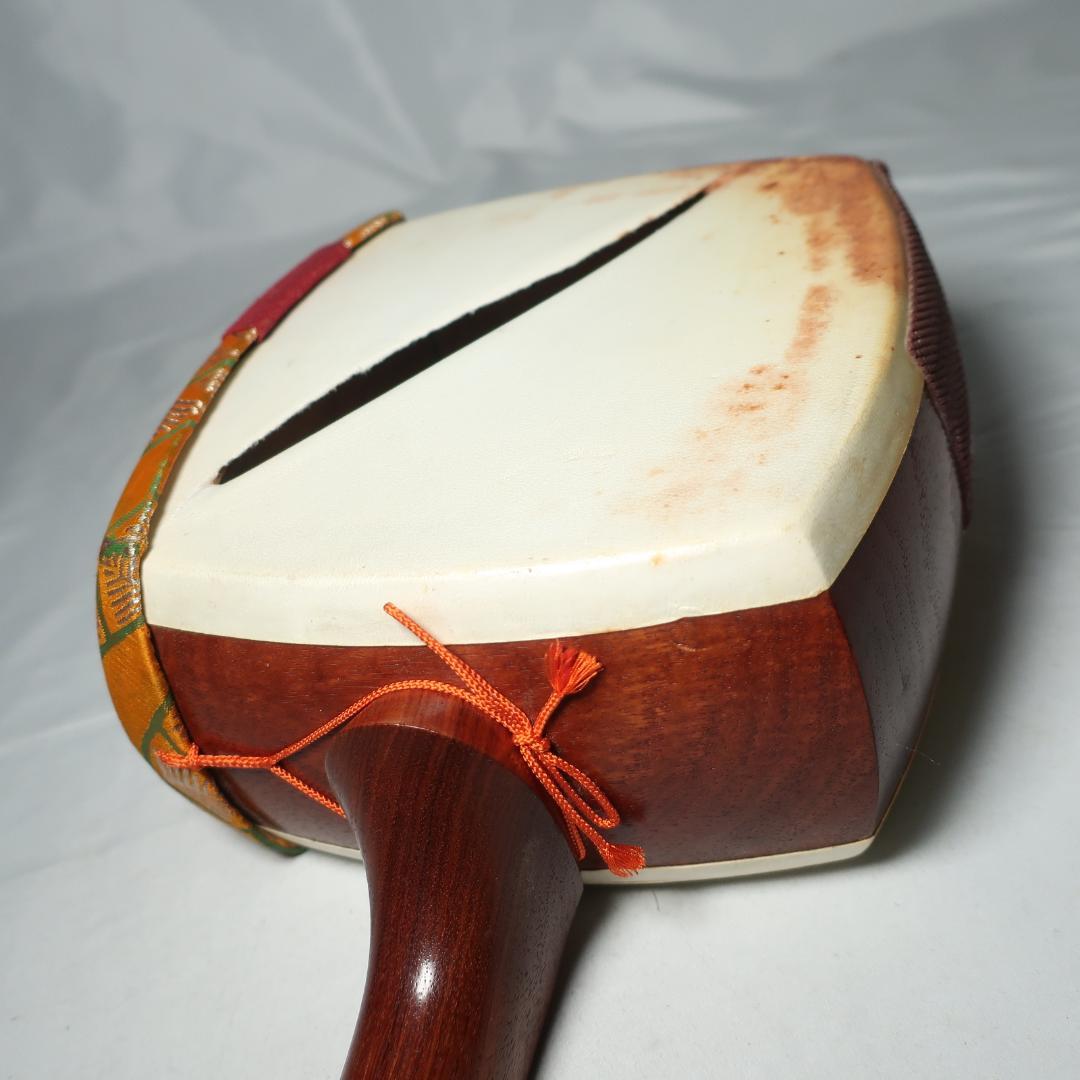 中棹 三味線 東触り仕様 撥 ハードケース付