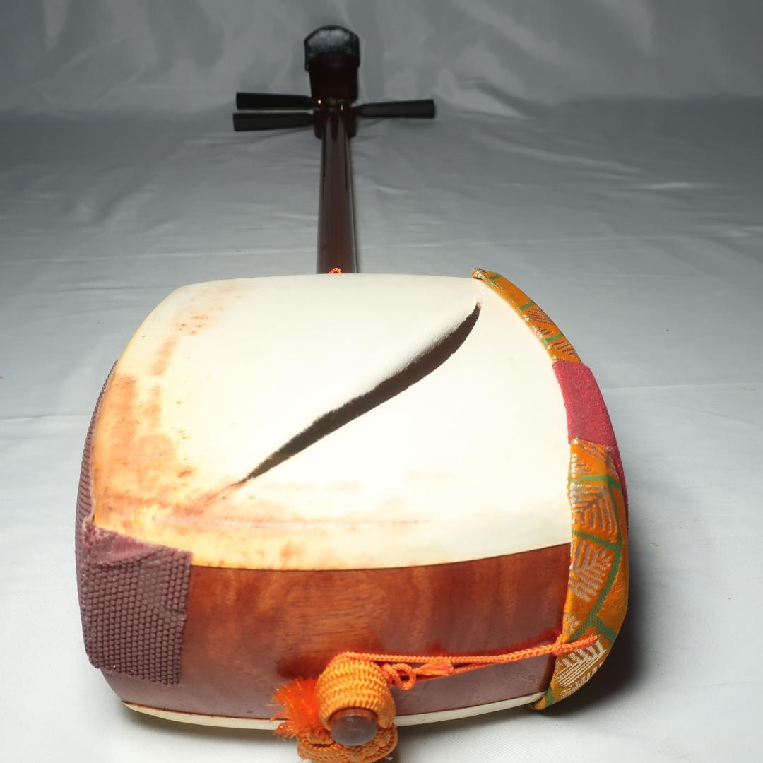 中棹 三味線 東触り仕様 撥 ハードケース付