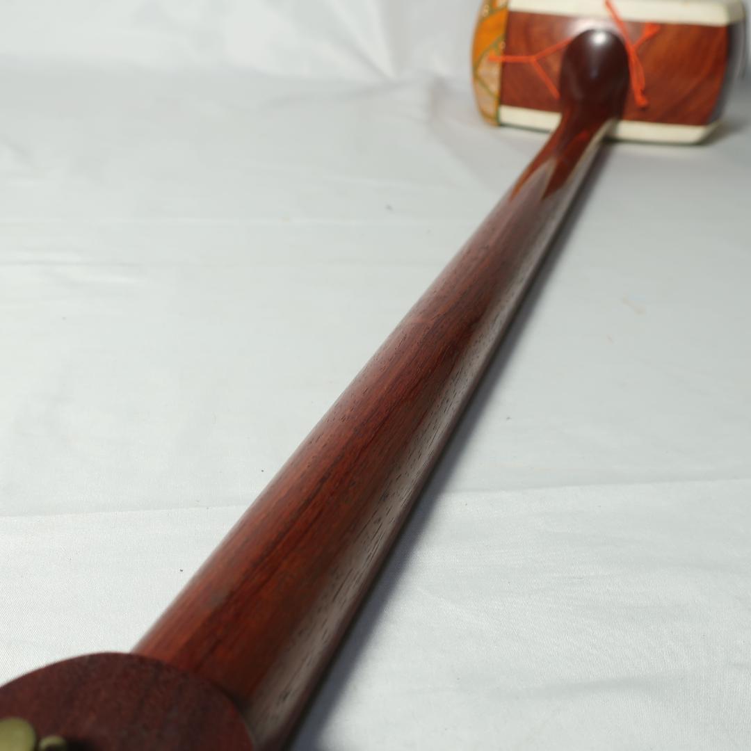 中棹 三味線 東触り仕様 撥 ハードケース付