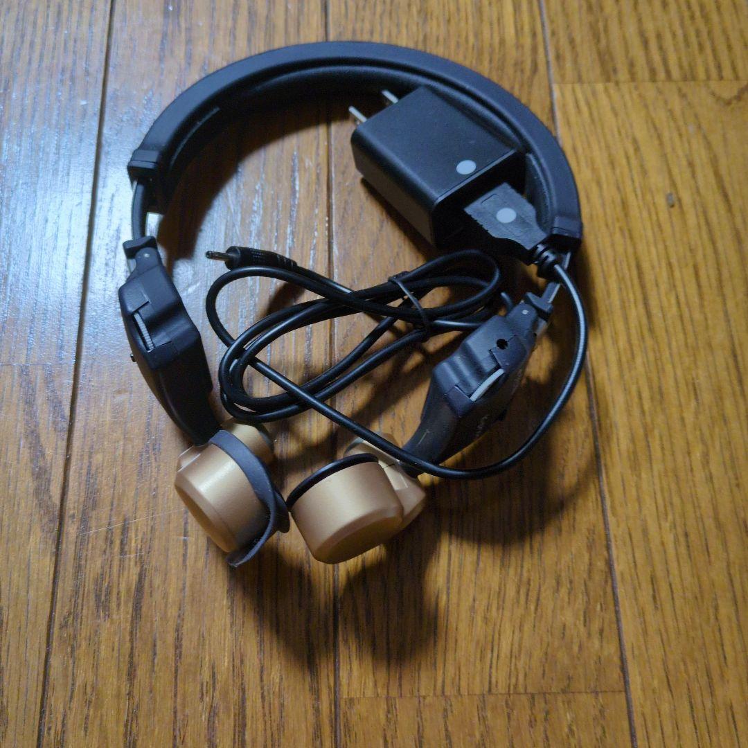 ★一度使用★きこえるホン ワイヤレスイヤホン ゴールド