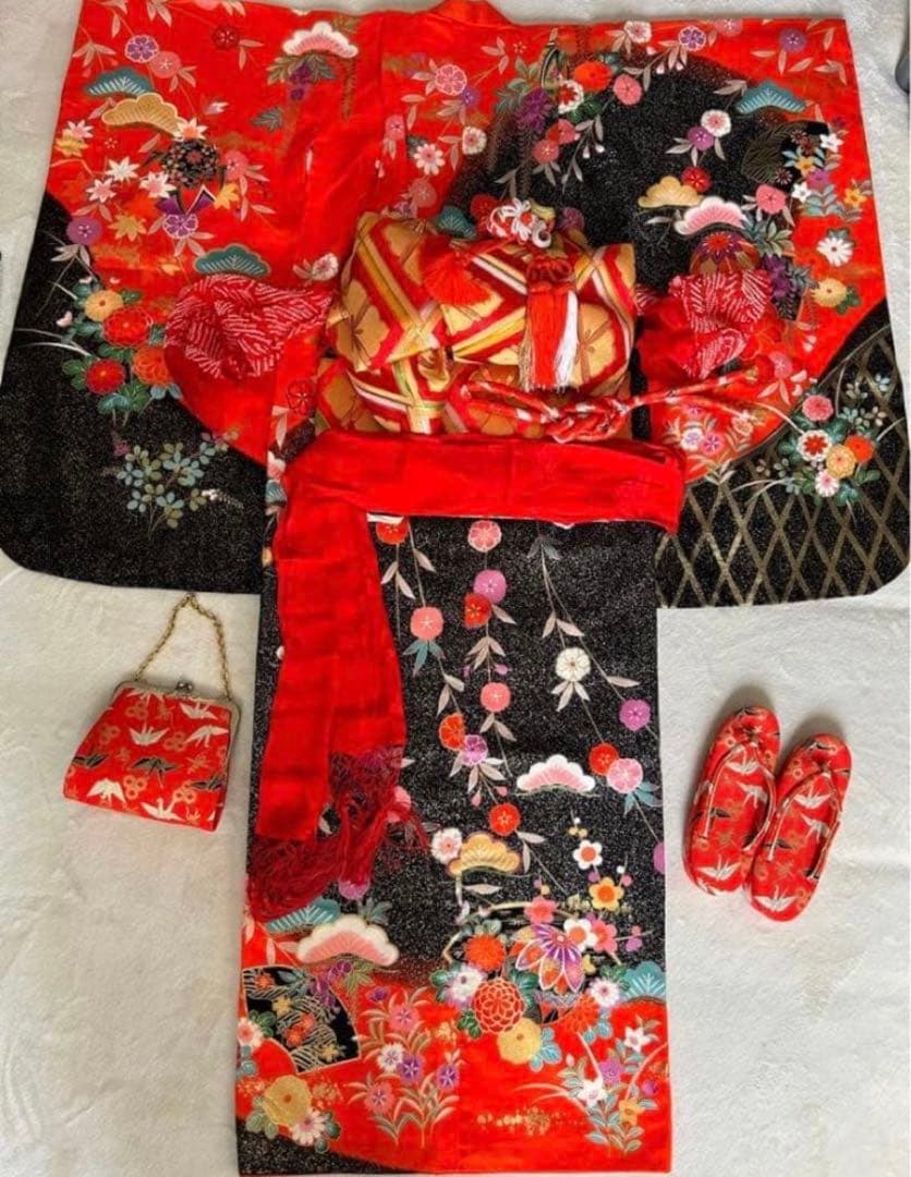 七五三　フルセット　7歳　12点セット　子供用着物セット