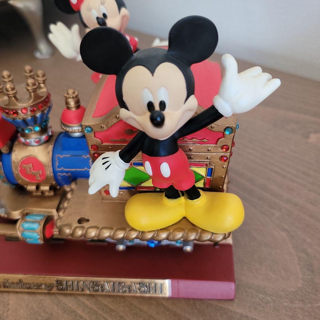 ミッキー ミニー 列車型置物 1st,2nd,3rd Anniversary