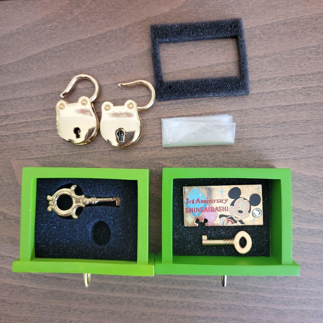 ミッキー ミニー 列車型置物 1st,2nd,3rd Anniversary